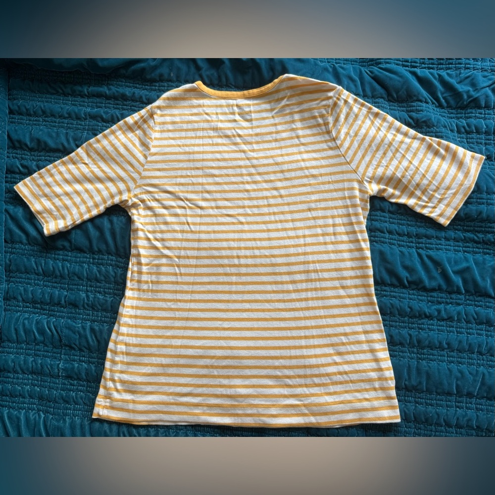 Duluth Trading Co Longtail T Elbow Sleeve Scoopneck, size L - Picture 2 of 5